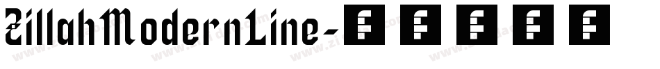 ZillahModernLine字体转换