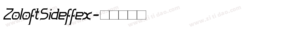 ZoloftSideffex字体转换