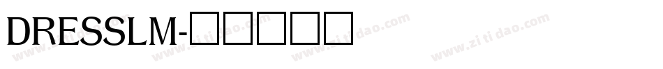 DRESSLM字体转换