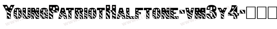 YoungPatriotHalftone-vm3y4字体转换