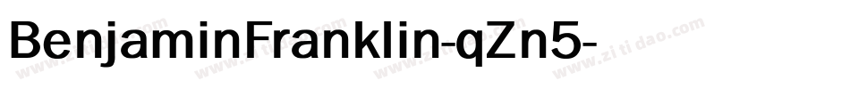 BenjaminFranklin-qZn5字体转换