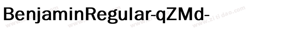 BenjaminRegular-qZMd字体转换