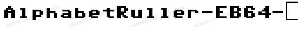 AlphabetRuller-EB64字体转换