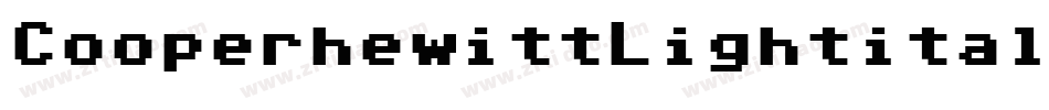 CooperhewittLightitalic-1p64字体转换
