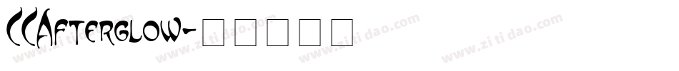 CCAfterglow字体转换