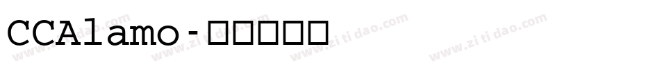 CCAlamo字体转换