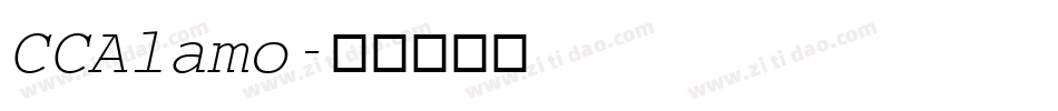 CCAlamo字体转换