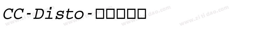 CC-Disto字体转换