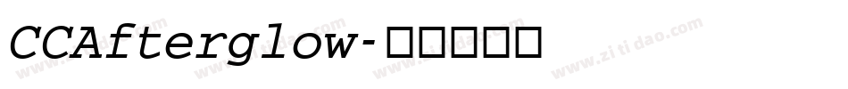 CCAfterglow字体转换