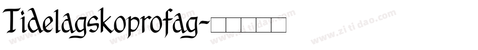 Tidelagskoprofag字体转换
