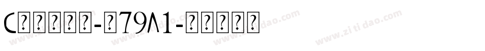 Crying-p79A1字体转换