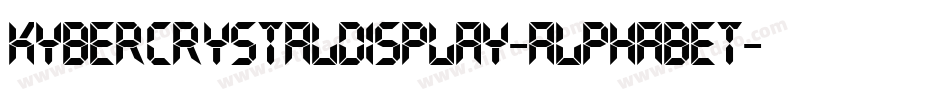 KyberCrystalDisplay-Alphabet字体转换