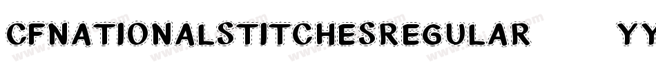 CfNationalStitchesRegular-7yYB字体转换