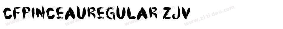 CfPinceauRegular-zjV0字体转换