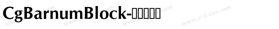 CgBarnumBlock字体转换