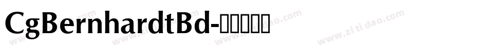 CgBernhardtBd字体转换