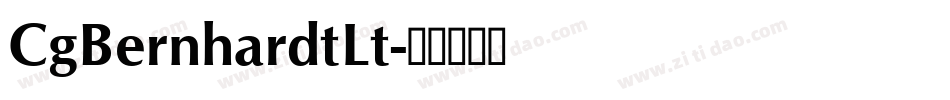 CgBernhardtLt字体转换
