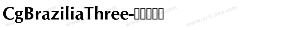 CgBraziliaThree字体转换