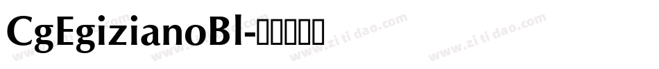 CgEgizianoBl字体转换