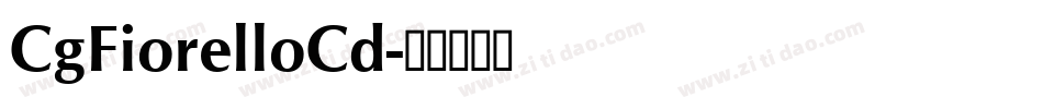 CgFiorelloCd字体转换