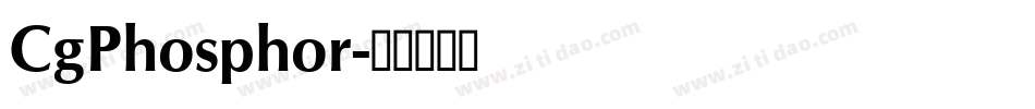 CgPhosphor字体转换