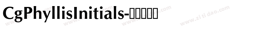CgPhyllisInitials字体转换