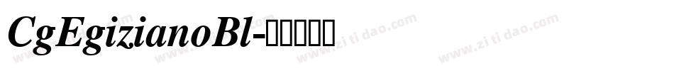 CgEgizianoBl字体转换