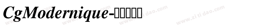CgModernique字体转换