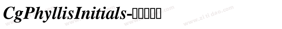CgPhyllisInitials字体转换