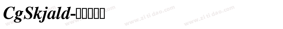 CgSkjald字体转换