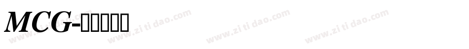 MCG字体转换