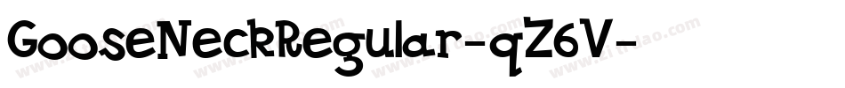 GooseNeckRegular-qZ6V字体转换