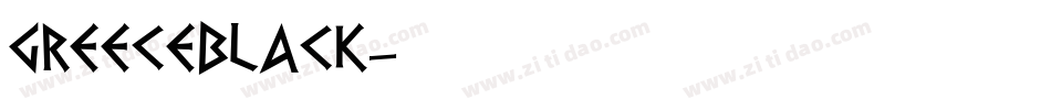 GreeceBlack字体转换