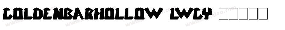 GoldenBarHollow-lwgy字体转换