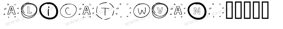 AliCat-WVan字体转换