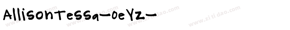 AllisonTessa-0eYz字体转换