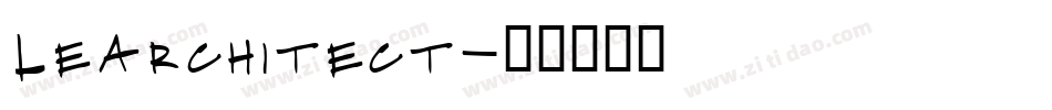 LeArchitect字体转换