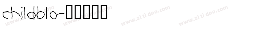 childblo字体转换
