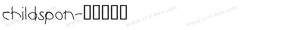childspon字体转换