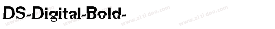 DS-Digital-Bold字体转换