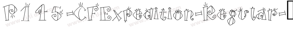 P145-CFExpedition-Regular字体转换