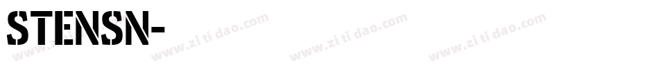 STENSN字体转换