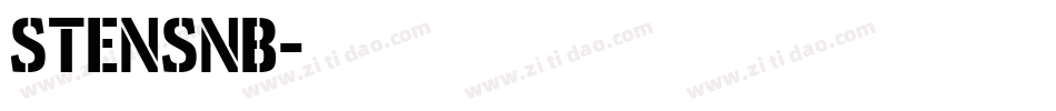 STENSNB字体转换