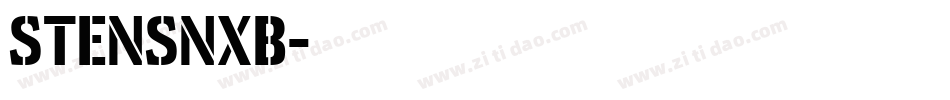 STENSNXB字体转换