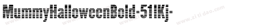 MummyHalloweenBold-51lKj字体转换
