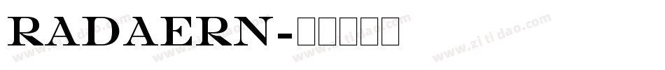RADAERN字体转换