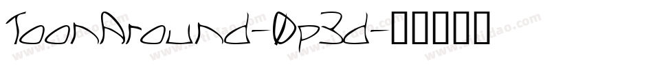 ToonAround-0p3d字体转换