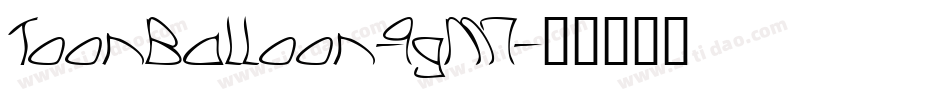 ToonBalloon-9gM7字体转换