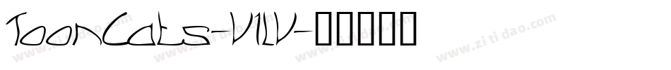 ToonCats-V1lV字体转换