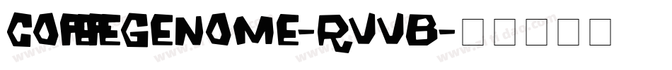 Coffeegenome-rvVB字体转换